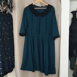 3x eshakti dress teal